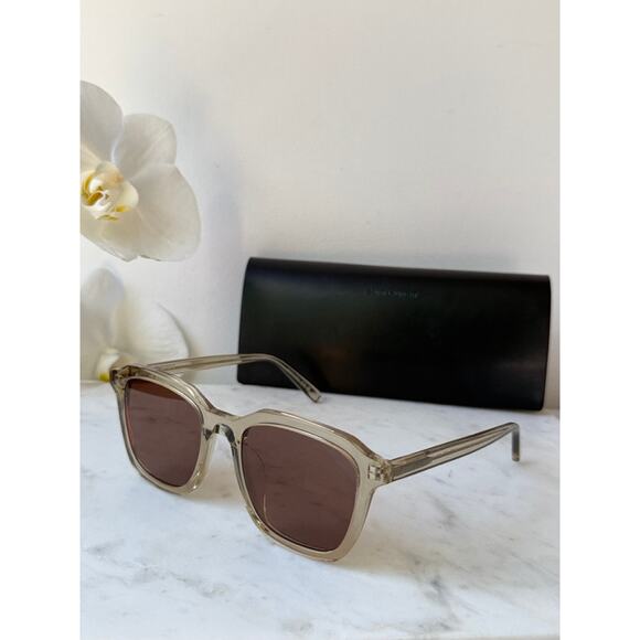 NEW Saint Laurent SL457 Beige Unisex Sunglasses main image 4